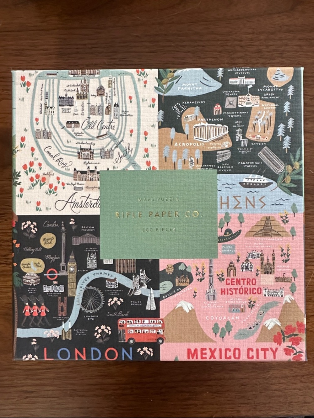 Rifle Paper Co. Maps Puzzle - 500 pieces